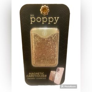 XO poppy magnetic card holder for phone